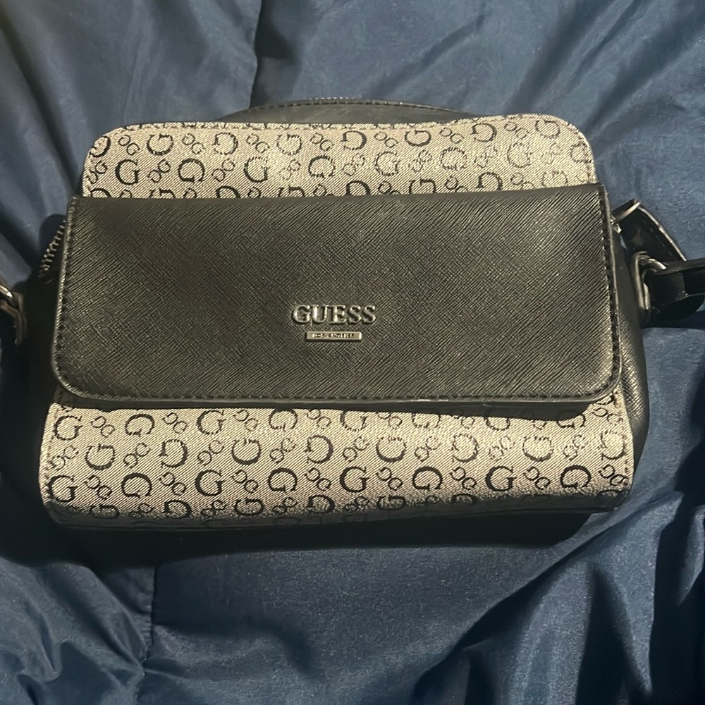 Guess black & grey crossbody bag